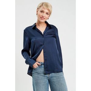 Cache Cache - Blouse - Marine - Lange Mouwen - V-hals