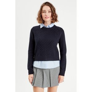 Cache Cache - Gebreide Trui - Marine