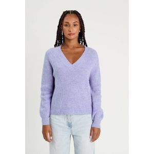 Cache Cache - Gebreide Trui - V-hals - Lange Ballonmouwen