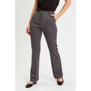 Cache Cache - Flared High Waist Broek - Grijs