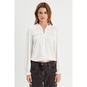 Cache Cache - Blouse - Ecru - Lange Ballonmouwen - Polyester