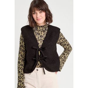 Cache Cache - Teddy Gilet - Zwart