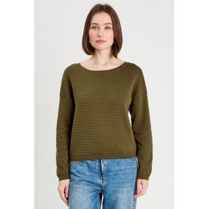 Cache Cache - Ajour Pullover - Donkergroen