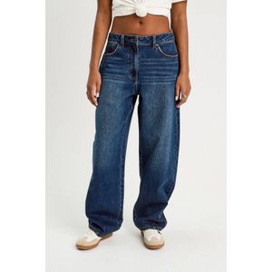 Cache Cache - Barrel Jeans - Donkerblauw - Regular Waist - 100% Denim