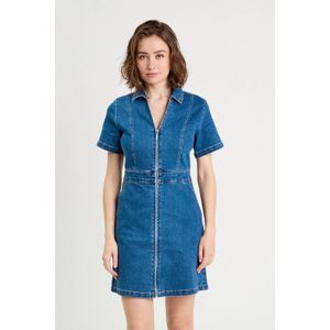 Cache Cache - Spijkerjurk - Medium Blue - Denim - Korte Mouwen