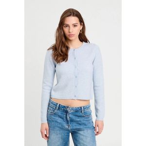 Cache Cache - Gebreid Vest - Lichtblauw - Wol