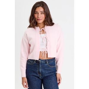 Cache Cache - Wollen Gebreid Vest - Lichtroze