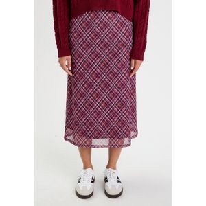 Cache Cache - Midi Rok - Donkerrood - Polyester