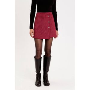 Cache Cache - Skort - Donkerrood - Imitatiesuède