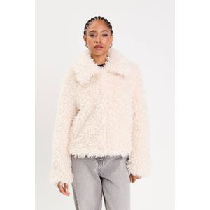 Cache Cache - Faux Fur Jas - Ecru
