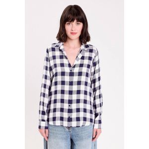 Cache Cache - Blouse - Marine - Ruitprint - Viscose