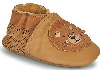 Robeez - Grooar - Babyslofjes - Camel - Plantaardig Gelooid Leer