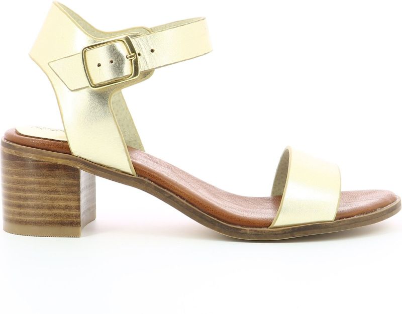 Sandalen met hak Volou, leer KICKERS. Leer materiaal. Maten 39. Goudkleur kleur