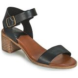 KICKERS - Volou - Sandalen - Zwart - Leer - Gespsluiting