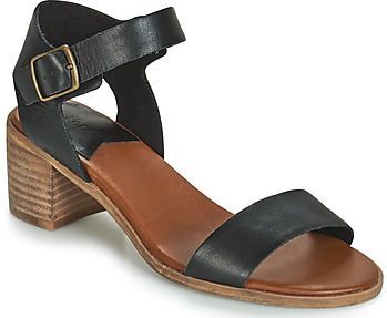 KICKERS - Volou - Sandalen - Zwart - Leer - Gespsluiting