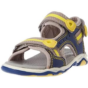 KICKERS Uniseks kiwi sandaal voor kinderen, Marine Jaune, 31 EU
