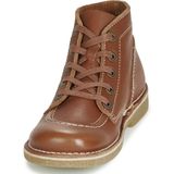 Kickers Legendiknew Enkellaarsjes voor dames, Braun Camel Sem Miel Perm 114, 36 EU