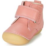 Kickers - Billy - Laarzen - Roze - Leer - Klittenbandsluiting