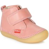 KICKERS - Sabio - Nette Schoenen - Roze - Leer - Klittenband Sluiting