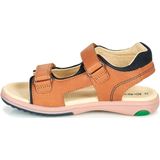 Sandalen - Camel - Leder - Verstelbaar Met Velcro