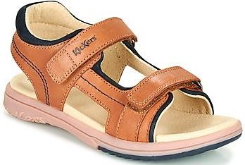 Sandalen - Camel - Leder - Verstelbaar Met Velcro