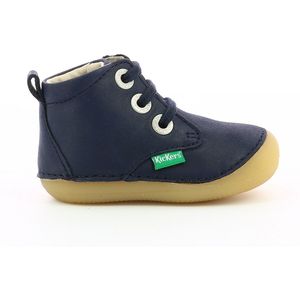 Leren slofjes Soniza KICKERS. Leer materiaal. Maten 19. Blauw kleur