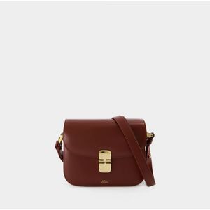 A.p.c., Dames, Tassen, Bruin, Maat: ONE Size Leer,