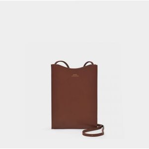 Neck Pouch Jamie Schoudertas - A.P.C. - Leer - Hazelnoot