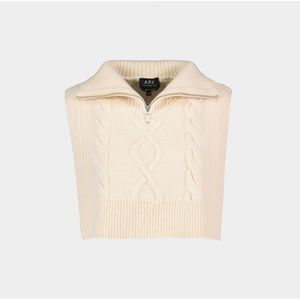 A.p.c., Round-neck Truien Beige, Dames, Maat:ONE Size