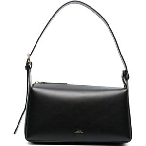 A.p.c., Dames, Tassen, Zwart, Maat: ONE Size Leer,
