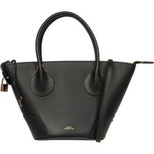 A.p.c., Zwarte Tote Emma Kleine Tas Zwart, Dames, Maat:ONE Size