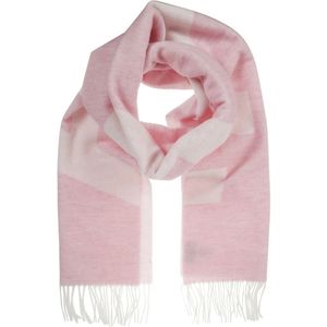 A.p.c., Wollen Sjaal met Franjes Roze, Dames, Maat:ONE Size