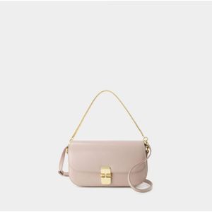 A.p.c., Grace Chaine Clutch Tas Beige, Dames, Maat:ONE Size