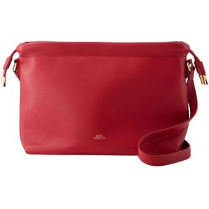 A.p.c., Rode Synthetische Ninon Crossbody Tas Rood, Dames, Maat:ONE Size