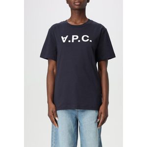A.p.c. - Katoenen T-shirt - Blauw