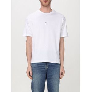 A.p.c., Heren, Tops, Wit, Maat: S Katoen,