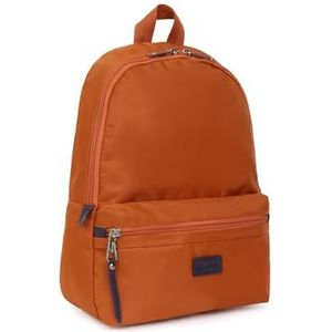 Hexagona Paris Collection damesrugzak Matcha paars oranje nylon 2 riemen en 1 handvat niet verstelbaar, L 24 x H 33 x D 9 cm, Oranje