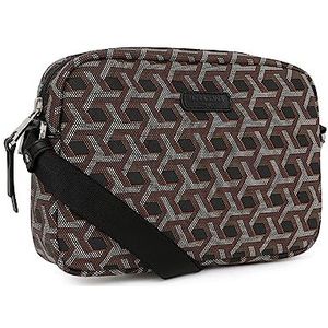 Hexagona Parijs – loophulp – voor dames – collectie Signature – zwart – van gecoat canvas – handtas – schoudertas – kleine tas – schoudertas, zwart.