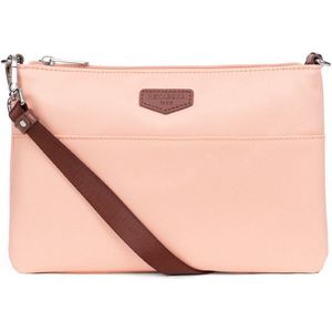Hexagona pop Hexagona Paris - Tas voor dames - collectie pop - taupe - van nylon - 1 afneembare verstelbare schouderriem - ceremonietas - tas voor dames - telefoonhouder voor dames (1 stuk), Roze