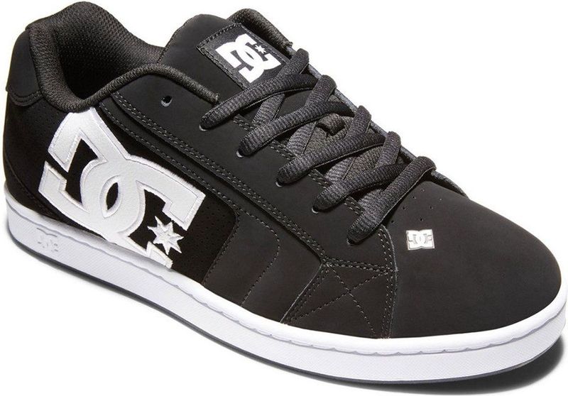 DC Shoes Sneakers Net - Zwart - Leer/Textiel - Vetersluiting