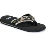 Quiksilver - Monkey Abyss - Teenslippers - Zwart/kaki - Synthetisch/Textiel