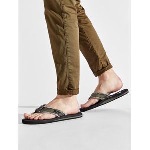 Quiksilver - Monkey Abyss - Heren Slippers - Green/Brown/Black - Rubber