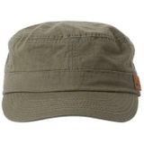 Militaire Pet - Katoen - Imitatieleren Patch - Stoffen Sluiting