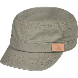 Militaire Pet - Katoen - Imitatieleren Patch - Stoffen Sluiting