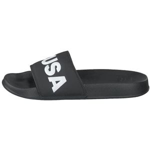 DC Shoes Dc Slide schuifsandalen voor heren, Zwart Zwart Wit Bkw, 48.5 EU