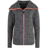 Roxy - Elect Feelin - Thermoshirt - Charcoal Heather - Fleece met Rits en Capuchon