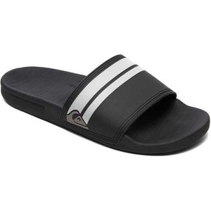Quiksilver Rivi Slide Peeptoe sandalen voor heren, Zwart Zwart Zwart Zwart Wit Xkkw, 42 EU