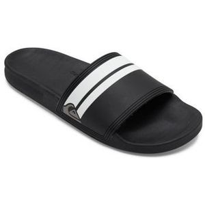 Quiksilver Rivi Slider Sandalen voor heren, open teengedeelte, zwart / zwart / wit