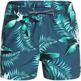 Zwembroek - Bloemen - Gerecycled Super Suede - Extra Kort Model