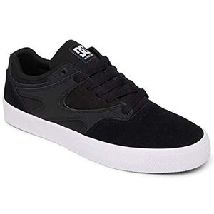 DC Shoes Kalis Vulc Skateboardschoenen voor heren, Zwart Zwart Wit Bkw, 38 EU